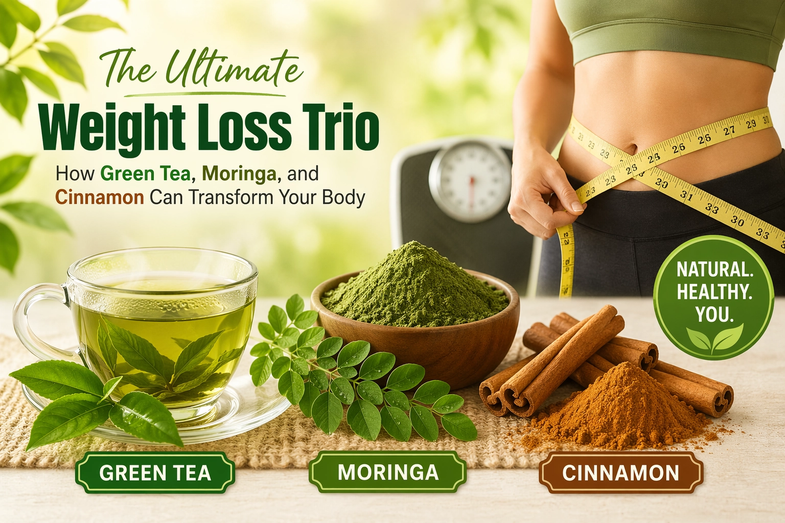 The Ultimate Weight Loss Trio: How Green Tea, Moringa, and Cinnamon Can Transform Your Body