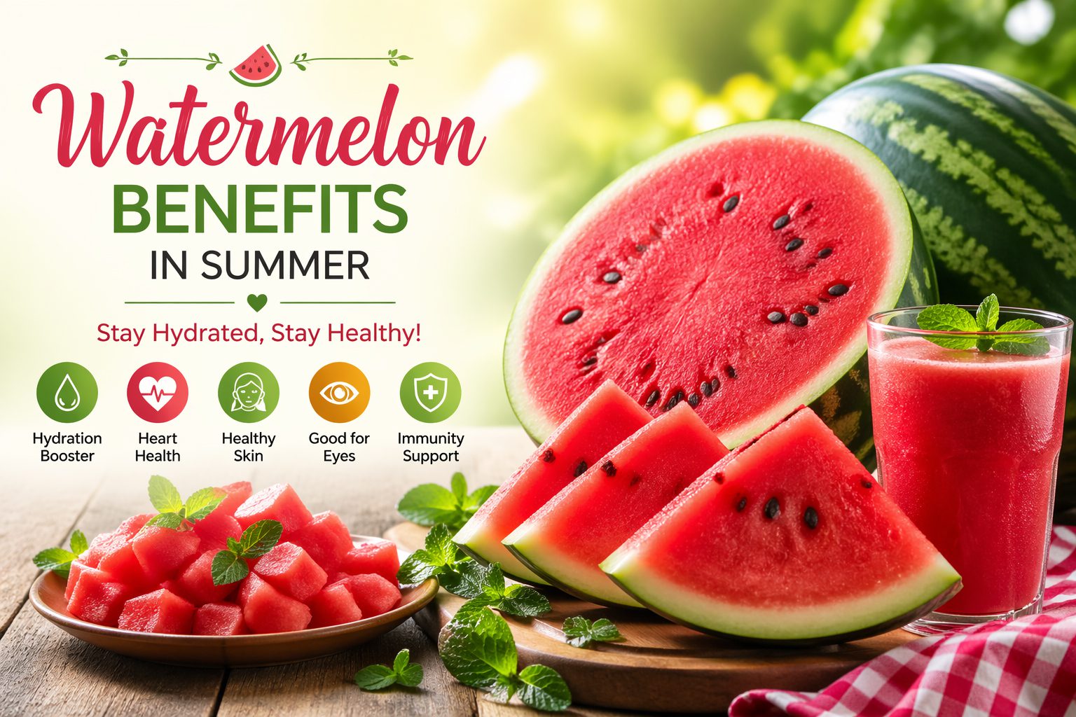 Health Benefits of Watermelon: King of Summer Fruits